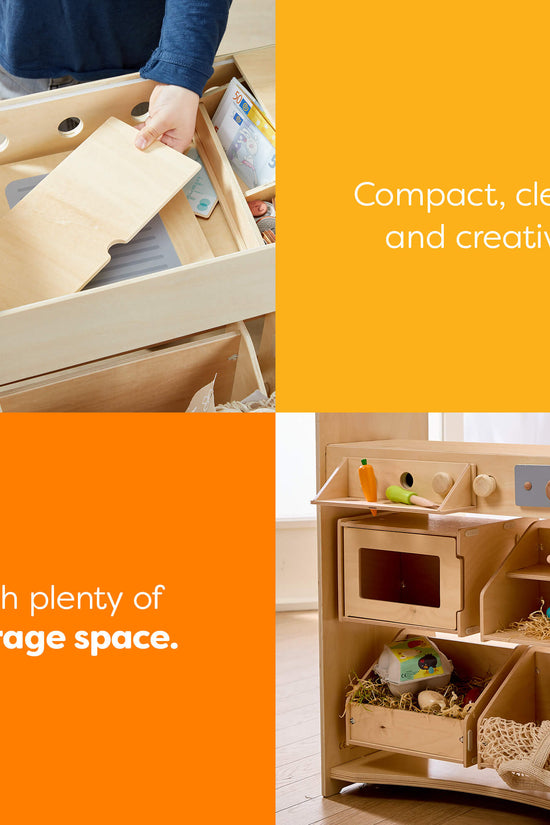 Creative Play 3 in 1 – Play Kitchen, Store & Workshop