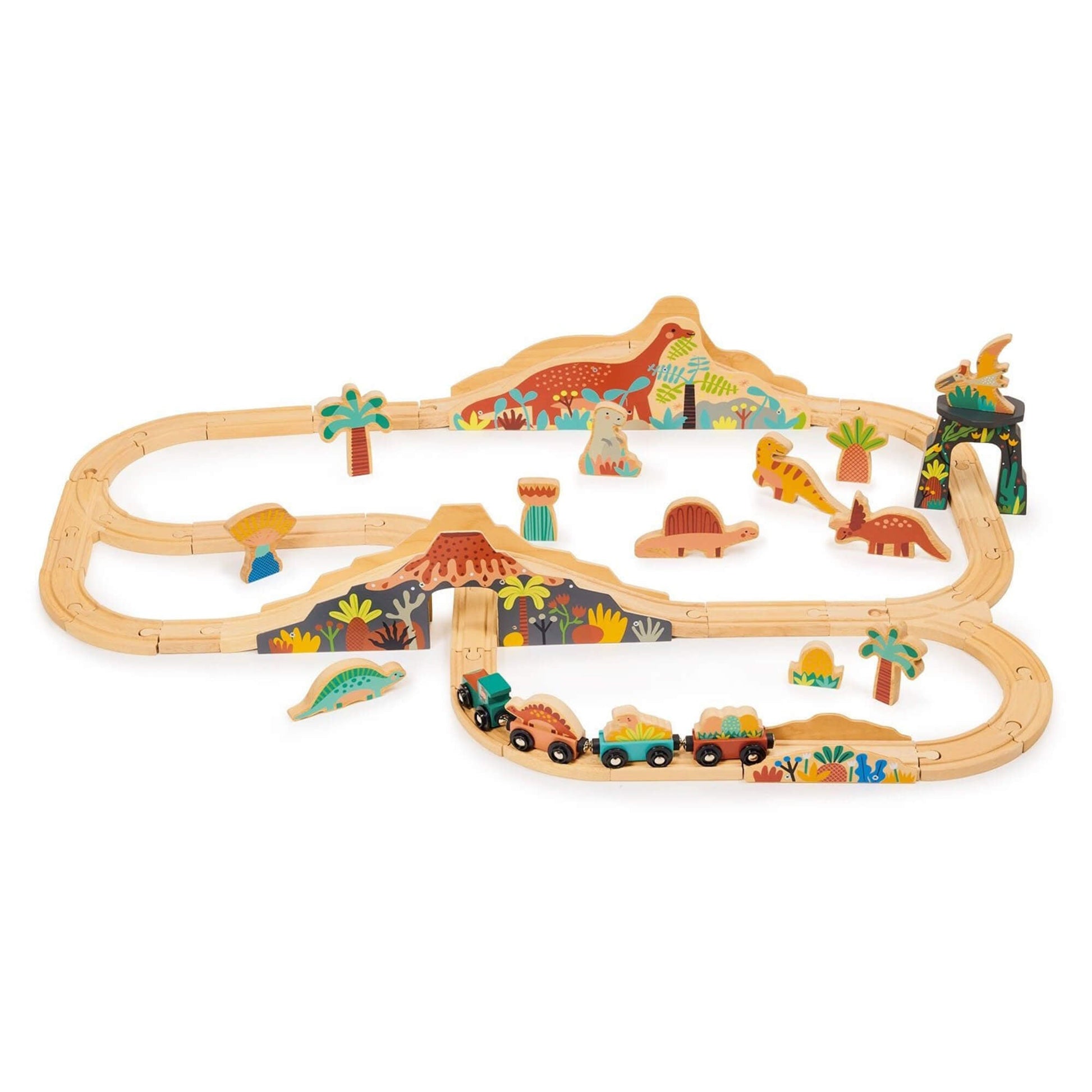 Lost World Dinosaur Railway Set