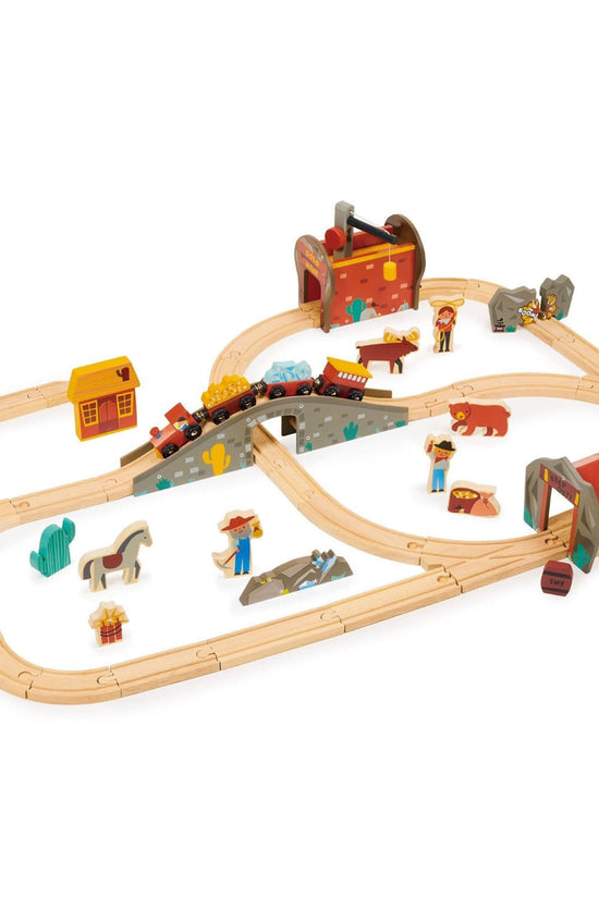 Gold Mine Wooden Train Track Set