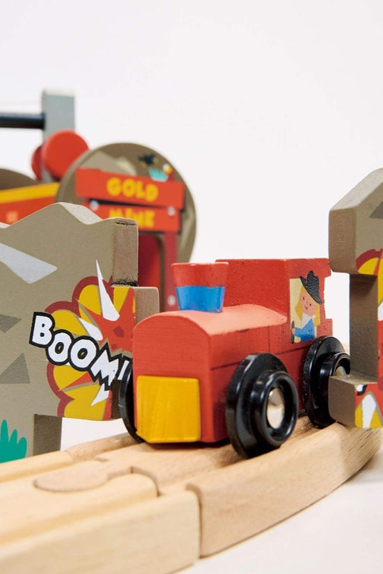 Gold Mine Wooden Train Track Set