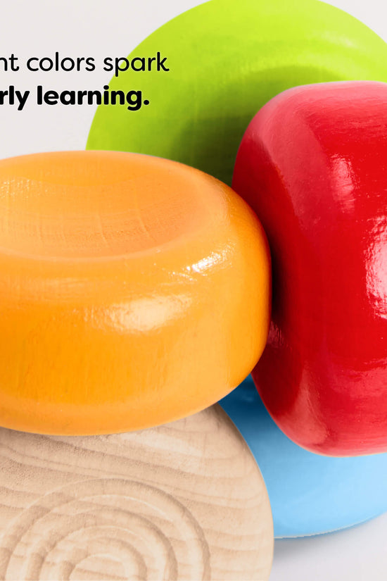 Color Drops Wooden Grasping and Teething Toy