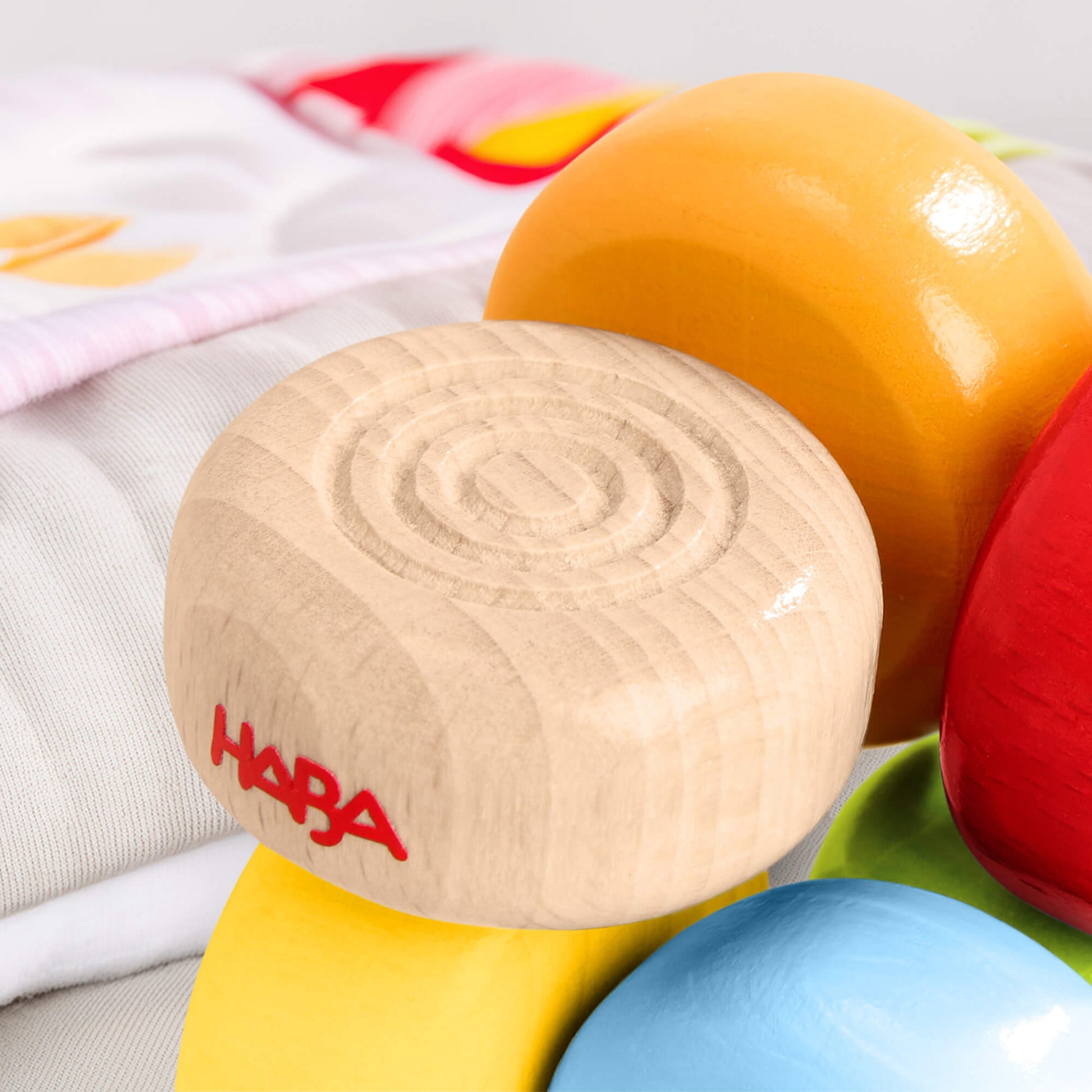 Color Drops Wooden Grasping and Teething Toy