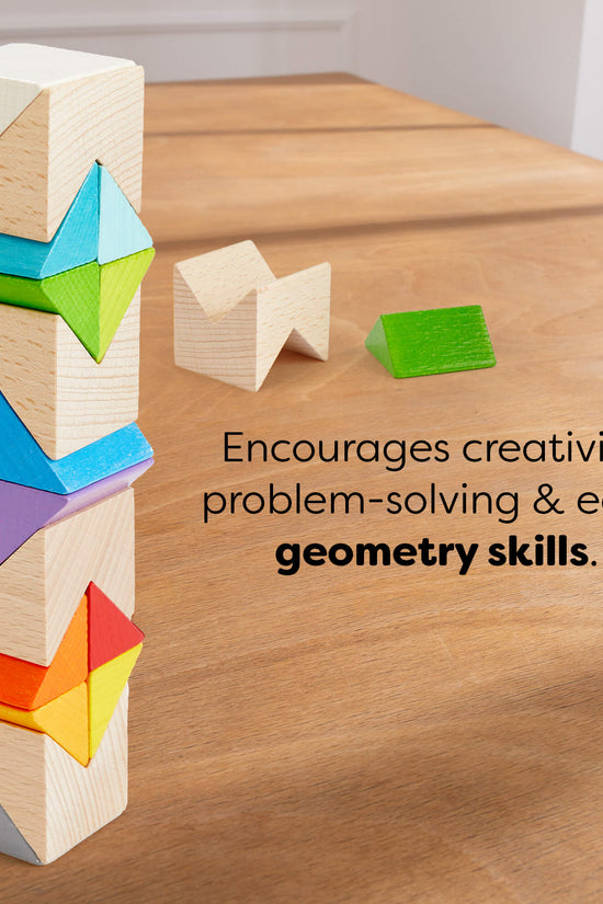 Colorful Triangle Wooden Block Game