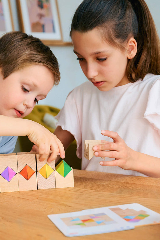 Colorful Triangle Wooden Block Game