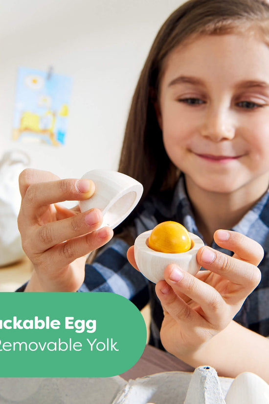 Creative Play – Wooden Eggs Play Food Set