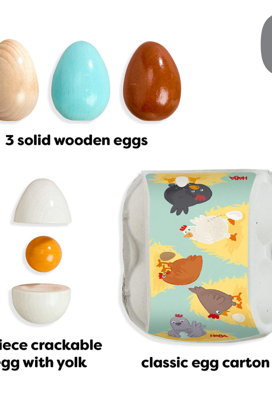 Creative Play – Wooden Eggs Play Food Set