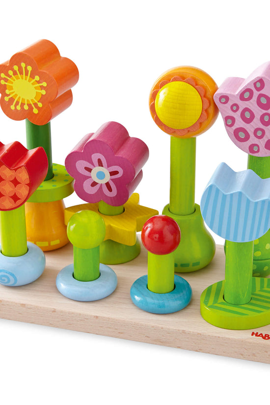 Flower Garden Wooden Sorting and Stacking Game