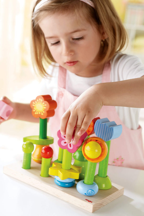 Flower Garden Wooden Sorting and Stacking Game