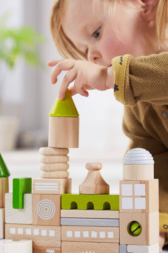 Coburg 28 Piece Wooden Building Blocks