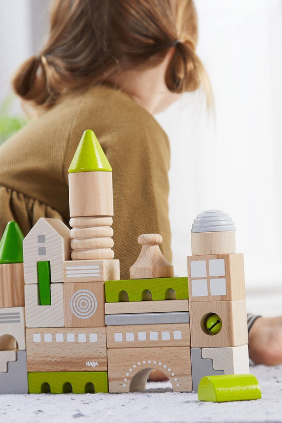 Coburg 28 Piece Wooden Building Blocks