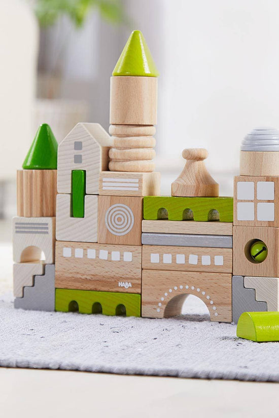 Coburg 28 Piece Wooden Building Blocks