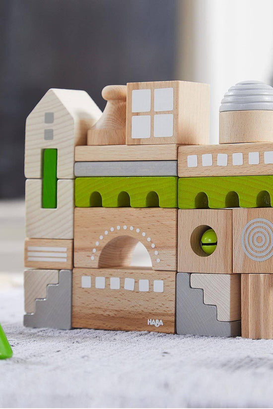 Coburg 28 Piece Wooden Building Blocks