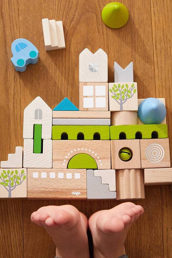 Coburg 28 Piece Wooden Building Blocks