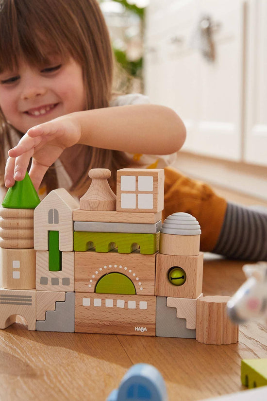 Coburg 28 Piece Wooden Building Blocks