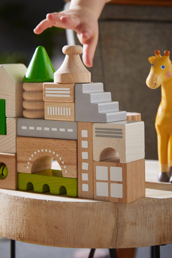Coburg 28 Piece Wooden Building Blocks