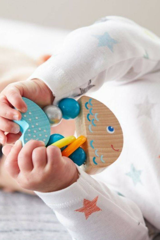 Rattlefish Wooden Baby Rattle