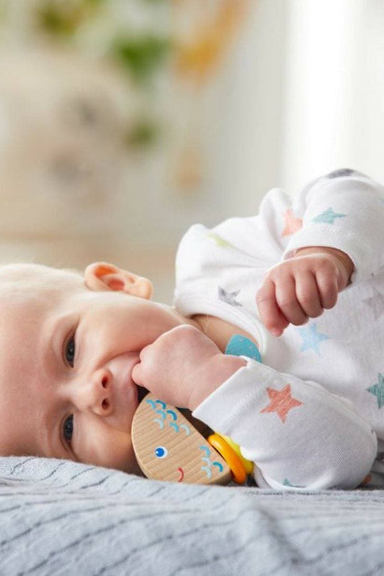 Rattlefish Wooden Baby Rattle