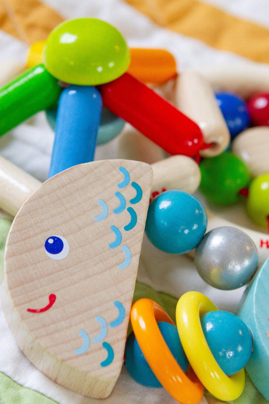 Rattlefish Wooden Baby Rattle