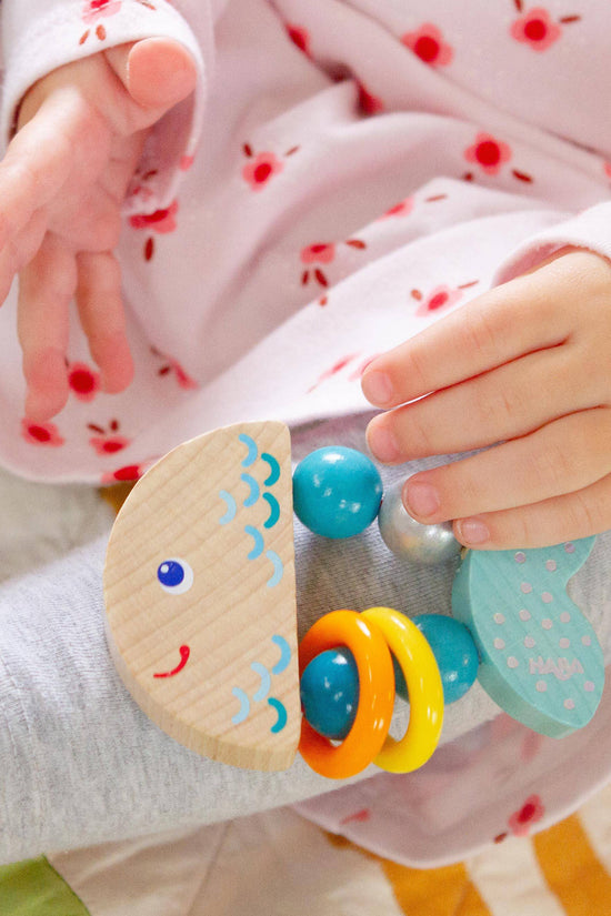 Rattlefish Wooden Baby Rattle