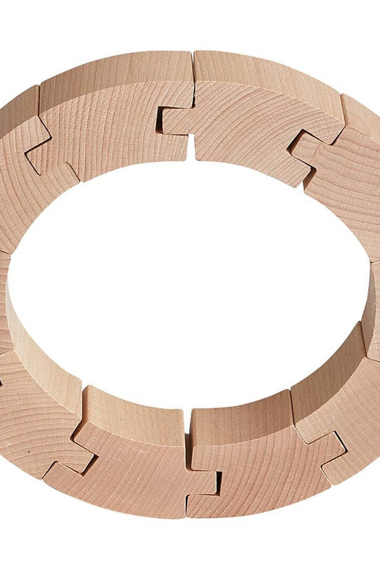 Interlocking Wooden Blocks Construction Set