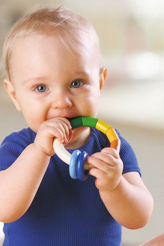 Kringelring Wooden Baby Rattle