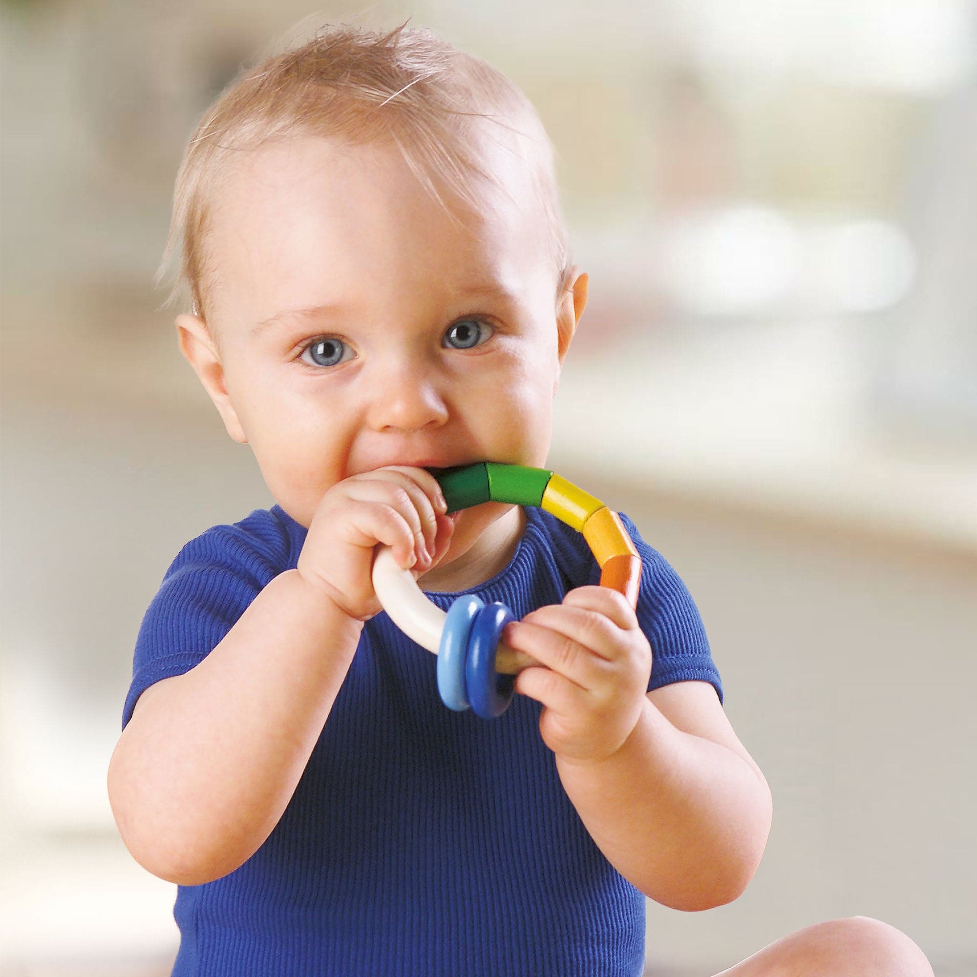 Kringelring Wooden Baby Rattle