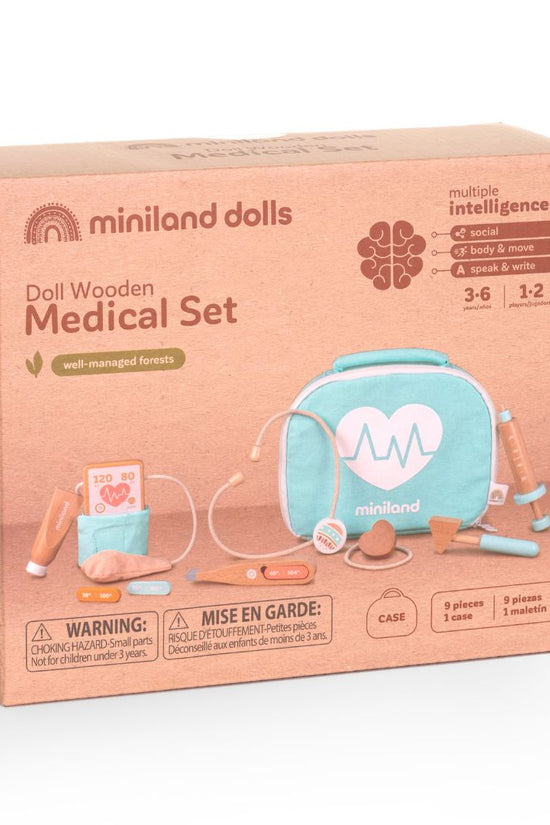Doll-Sized Wooden Doctor Set