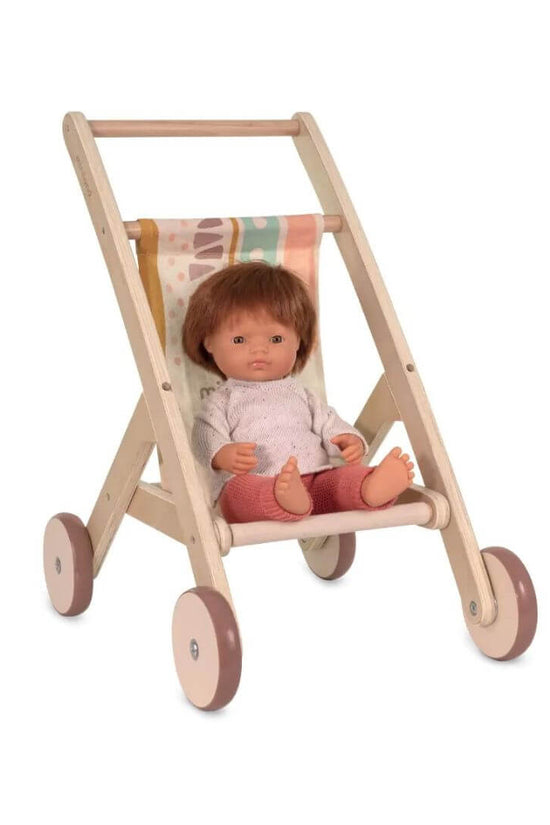 Wooden Doll Stroller