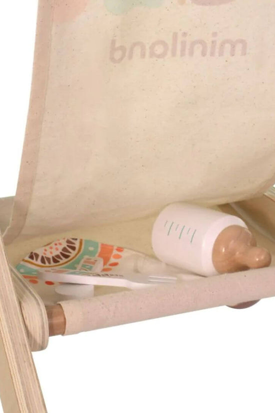 Wooden Doll Stroller