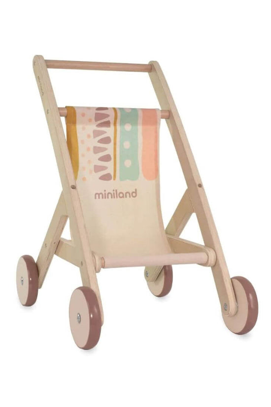 Wooden Doll Stroller