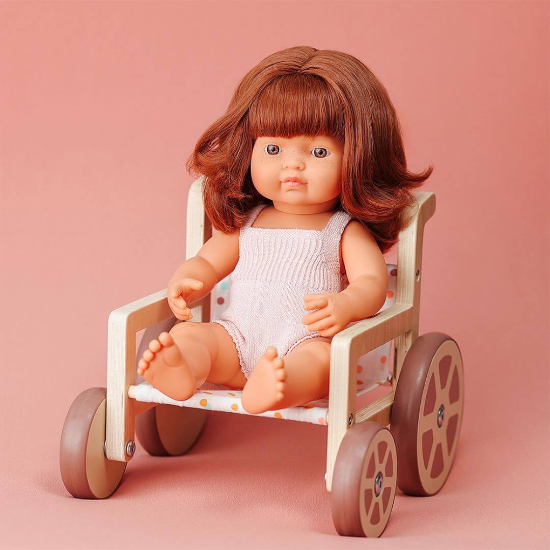 Wooden Doll Wheelchair