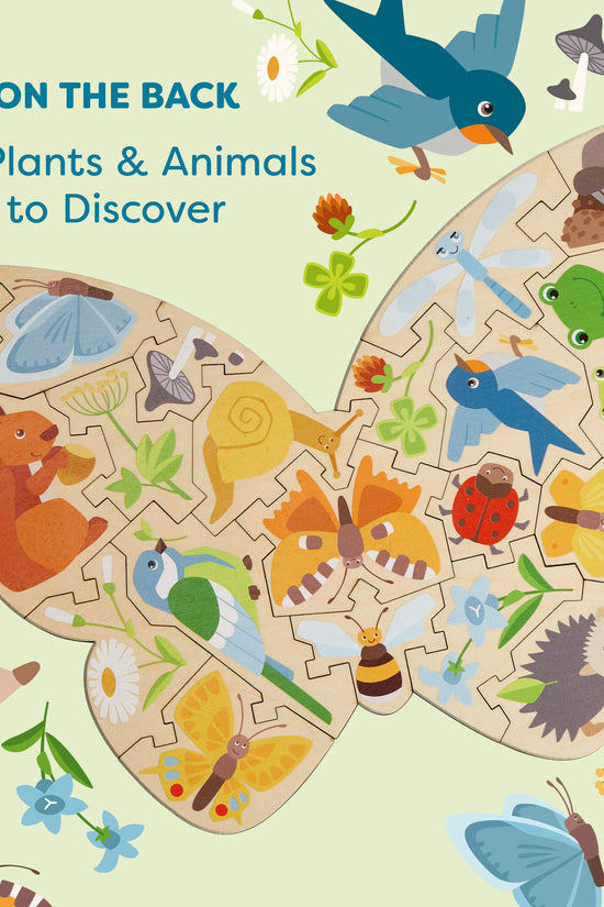 Butterfly 2-in-1 Wooden Puzzle