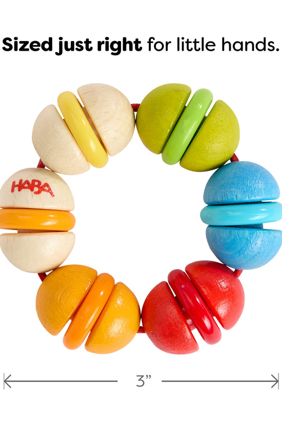 Rainbow Rattle Grasping and Teething Toy