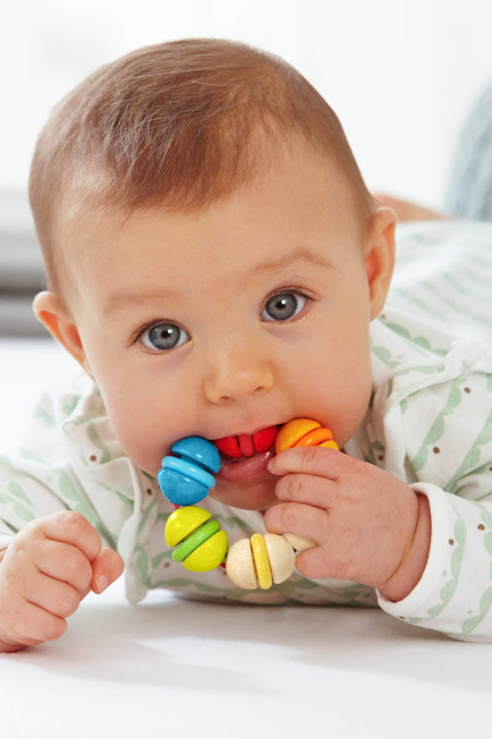Rainbow Rattle Grasping and Teething Toy